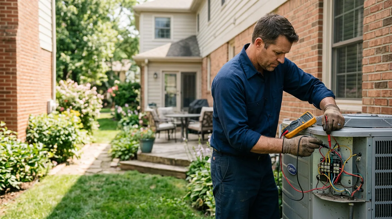 HVAC technician working near Holyoke, MA